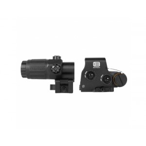 Прицел коллиматорный EOTech 558 (реплика) Red Green Point + MAGNIFIER G33 - 3X Black [A.C.M.]